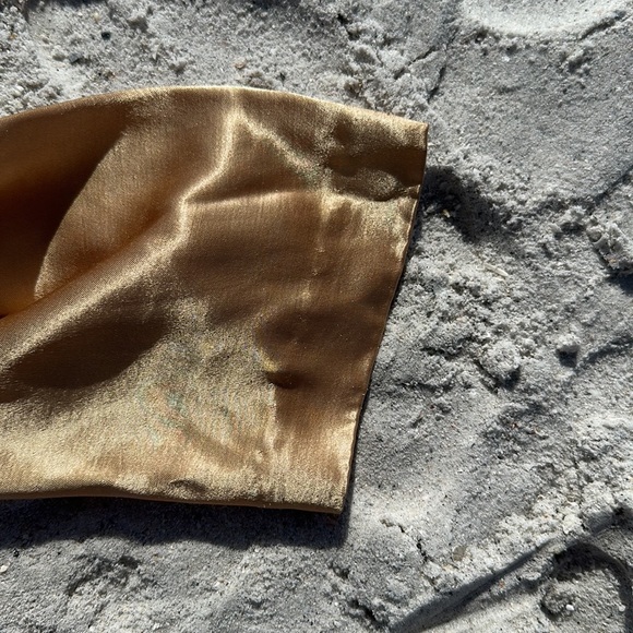 Melissa Robyn Gold satin 1980s Blazer women's size medium almost no flaws - Picture 2 of 12